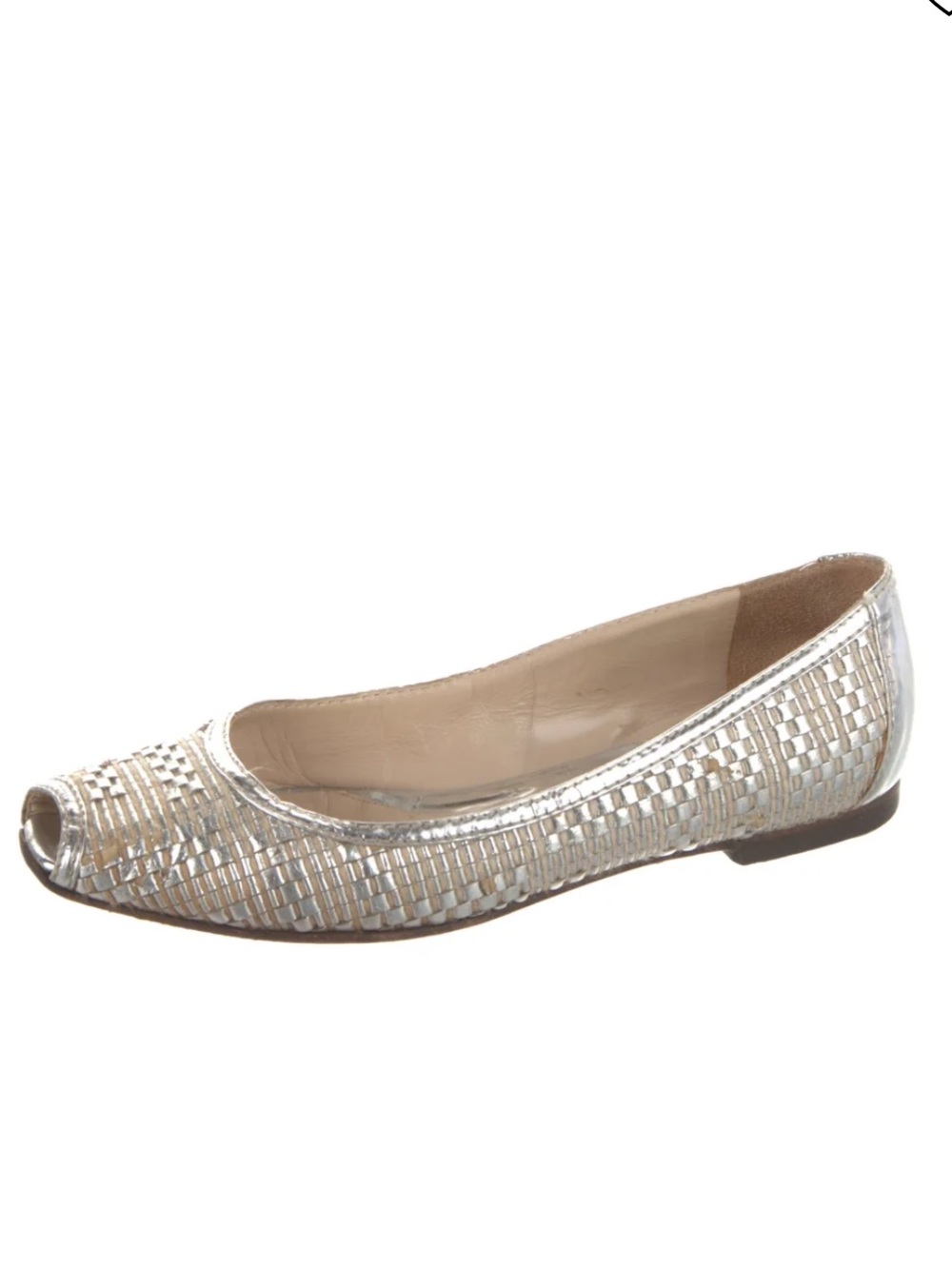 Fendi Leather Pattern Ballet Flats - Picture 2 of 6